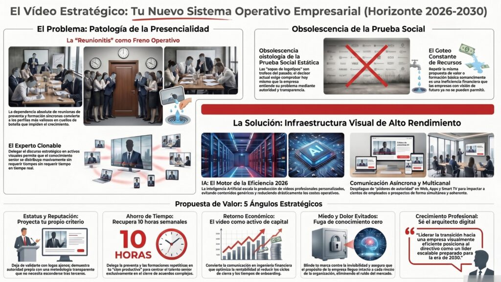 Infografía El vídeo estratégico como sistema operativo empresarial